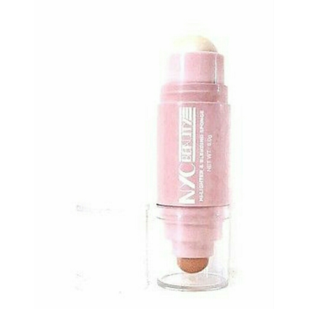NYC 2 IN 1 beauty highlighter and blending sponge